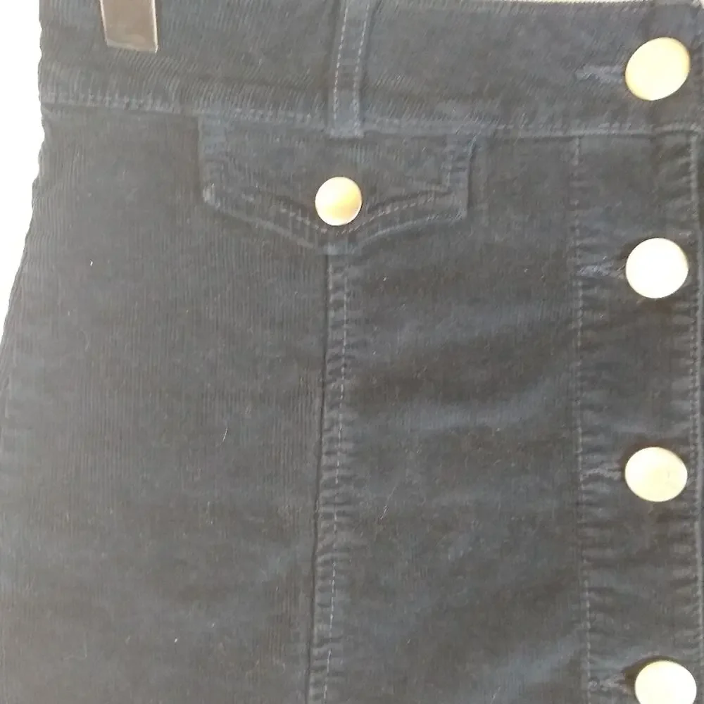 BDG Navy Needlecord Mini Skirt Size 2 - Picture 11 of 12